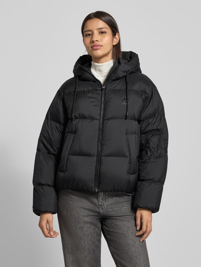 HUGO Regular Fit Daunenjacke mit Kapuze Modell 'FRANCESCA-1' Black 4