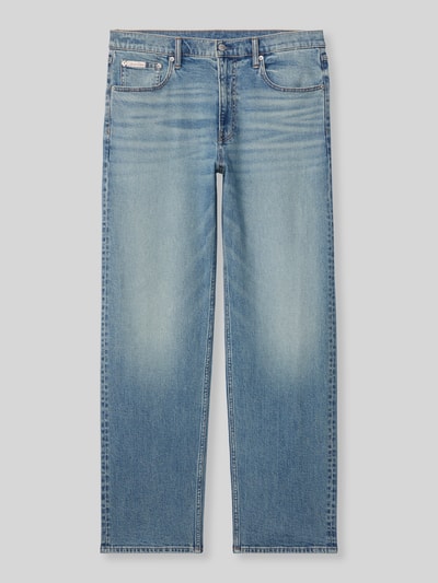 Calvin Klein Jeans Straight Fit Jeans aus reiner Baumwolle Jeansblau 2