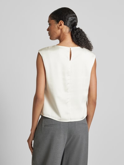 Christian Berg Woman Selection Bluse mit gelegten Falten Ecru 5