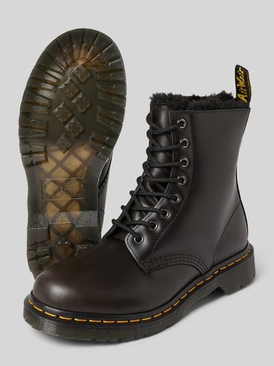 Dr. Martens Kozaki sznurowane z detalem z logo model ‘Serena’ Czarny 4