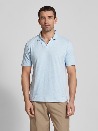 Colours & Sons Slim Fit Poloshirt mit Reverskragen Anthrazit 4