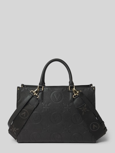 VALENTINO BAGS Torebka z fakturowanym wzorem z logo model ‘SAMBA’ Czarny 1