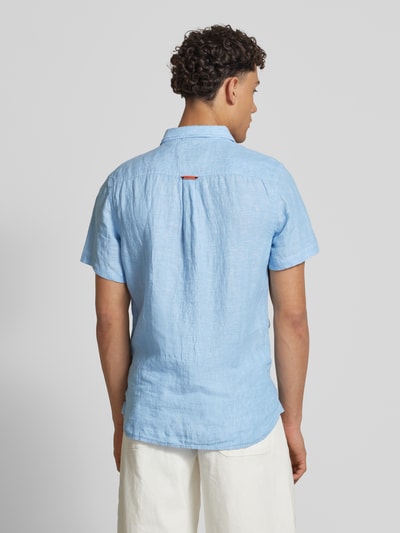 Superdry Regular Fit Freizeithemd aus reinem Leinen Sky 5