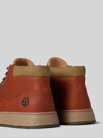 Timberland Lederboots mit Logo-Applikation Modell 'Maple Grove' Mittelbraun 2