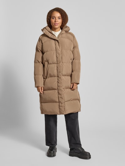 Superdry Steppmantel mit Kapuze und Eingrifftaschen Beige 4