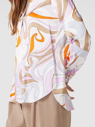 HERZENS Bluse mit V-Ausschnitt Hellrosa 3