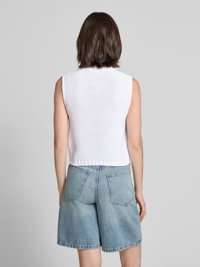 monari Strickweste mit seitlichen Taschen Offwhite 5