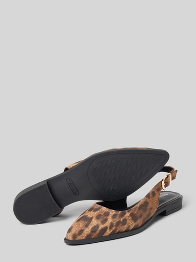 Produktfoto, Slingbacks aus echtem Veloursleder von Tamaris, look: effen, punt van de schoen: spits, hakvorm: blokhak, applicatie: label in reliëf, sluiting: slingback met doornsluiting, zool: licht gestructureerd, materiaalverwerking: velours, materiaal: echt leer