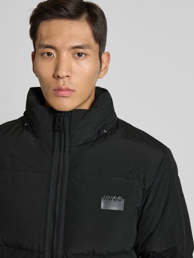 HUGO Regular fit donsjack met afneembare capuchon, model 'BIRONO' Zwart - 3