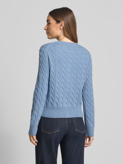 Christian Berg Woman Selection Kurtka z dzianiny z mieszanki wełny z fakturowanym wzorem Szaroniebieski 5