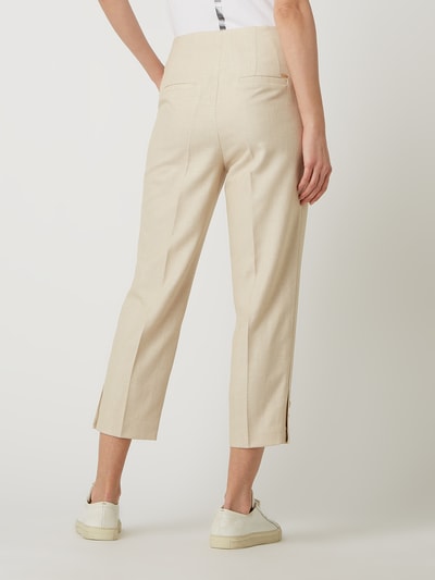 BETTY & CO WHITE Stoffen broek met linnen  Zand gemêleerd - 5