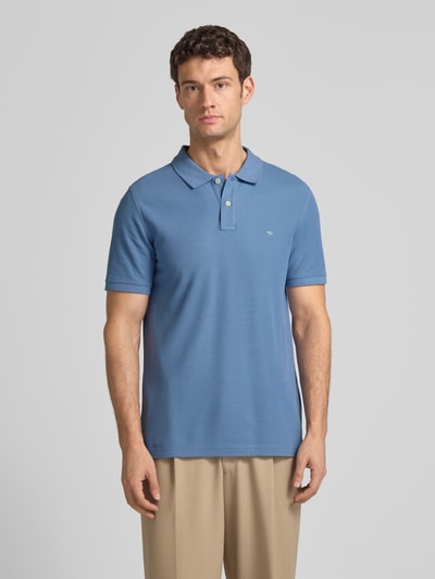 Fynch-Hatton Poloshirt van Supima®-katoen Jeansblauw - 4