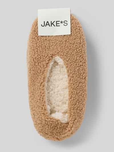 Jake*s Casual Hausschuhe aus Teddyfell mit rutschhemmender Sohle Beige 3