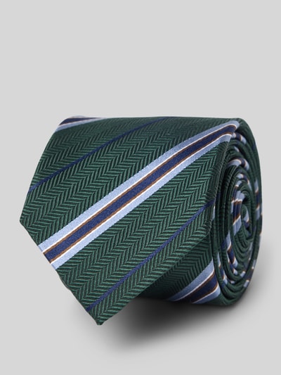 OLYMP Krawatte aus reiner Seide Oliv 1