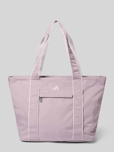 Productfoto, Tote Bag met logo-print model 'Yoga' van adidas Sportswear, lichtpaars, ritssluiting, schouderriem, 42x33x20 cm, 67 cm riem