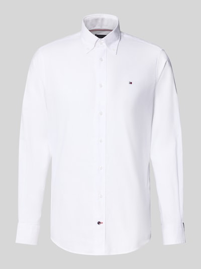 Tommy Hilfiger Regular Fit Businesshemd aus reiner Baumwolle Weiss 2
