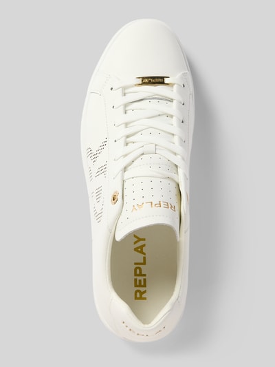 Replay Sneaker aus Leder mit Schnürung Modell 'POLYS' Weiss 3
