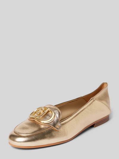 Liu Jo Loafers met labelapplicatie, model 'EMEL 03' Goud gemêleerd - 1