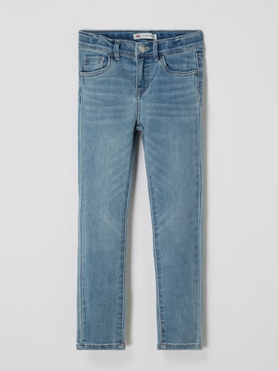 Levi’s® Kids Super Skinny Fit Jeans mit Stretch-Anteil Modell '710' Jeansblau Melange 1