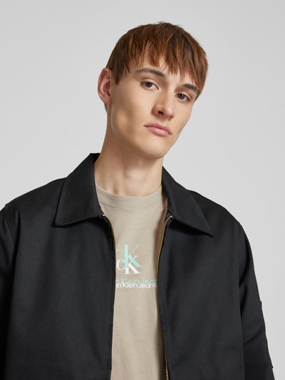Calvin Klein Jeans T-Shirt mit Label-Print Beige 3