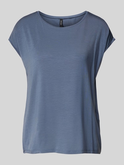 Vero Moda Regular Fit T-Shirt aus Lyocell-Mix Modell 'AVA' Rauchblau 2