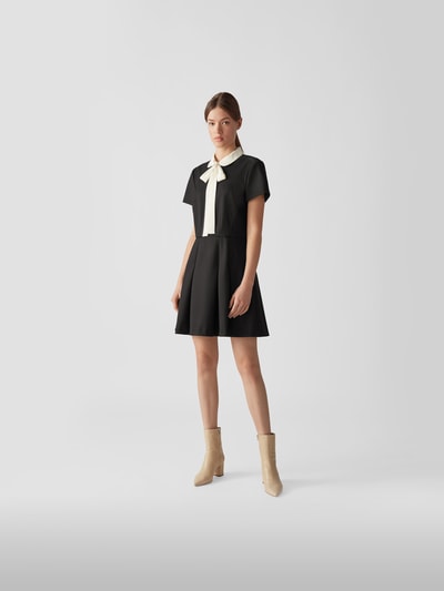 RED Valentino Knielanges Kleid im Retro-Stil Black 1