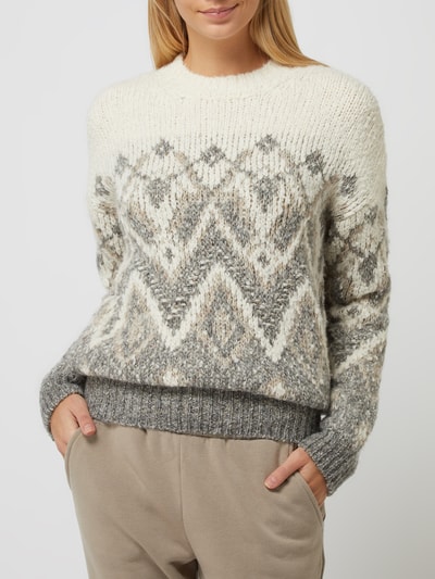 Vanessa Bruno Pullover met alpaca, model 'Solene' Paars - 4