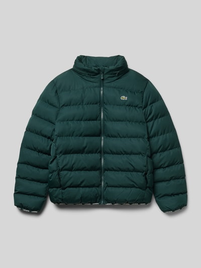 Lacoste Regular Fit Steppjacke mit Stehkragen und versteckter Kapuze Dunkelgruen 1