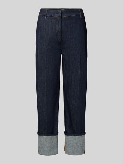 OPUS PANTS Jeansy z brzegiem model ‘Moira Clean’ Ciemnoniebieski 2