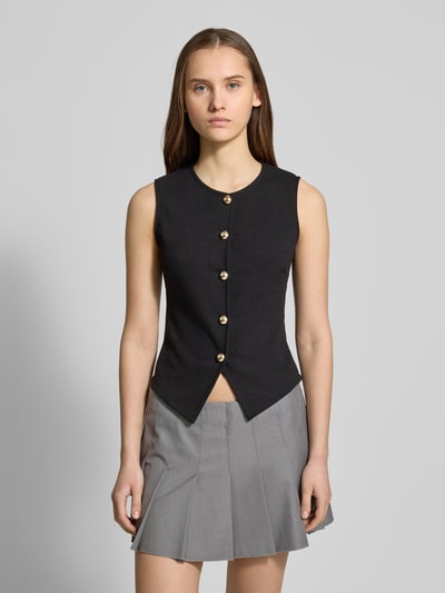 Gina Tricot Gilet met knoopsluiting Zwart - 4