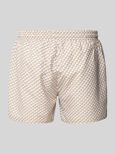 BOSS Badehose mit Logo-Stitching Modell 'Catfish' Beige 3