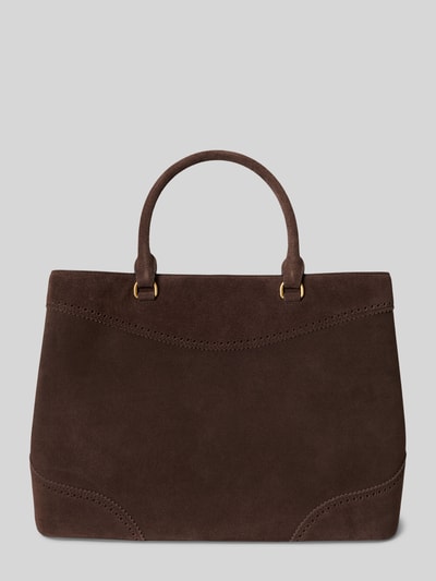 Lauren Ralph Lauren Henkeltasche mit Logo-Detail Modell 'MARCY' Dunkelbraun 5