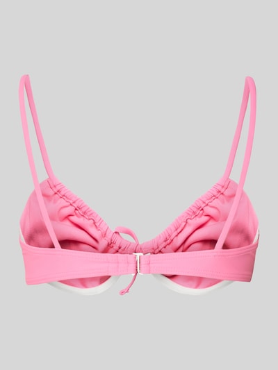 PIECES Bikini-Oberteil mit Allover-Muster Modell 'BAOMI' Rosa 3