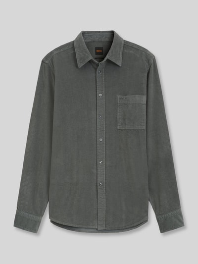 BOSS Orange Regular Fit Freizeithemd aus reiner Baumwolle Modell 'Relegant' Khaki 2