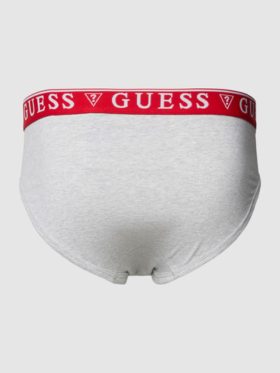 Guess Slip mit elastischem Bund Modell 'BRIAN HERO' im 3er-Pack Mittelgrau Melange 3