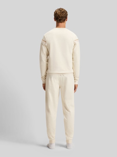 BOSS Regular Fit Sweatshirt aus reiner Baumwolle Modell 'ICONIC' Offwhite 5