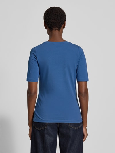 s.Oliver RED LABEL T-shirt o kroju regular fit z mieszanki bawełny Niebieski 5