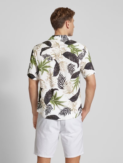 Only & Sons Regular fit vrijetijdsoverhemd met all-over print, model 'WAYNE LIFE' Offwhite - 5