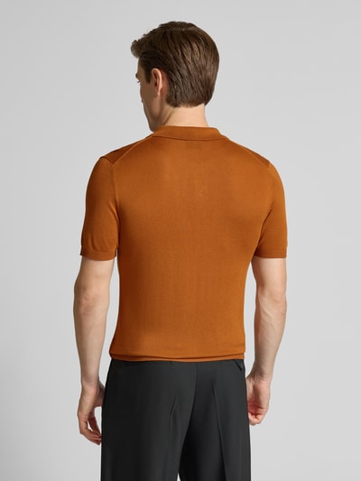 Strellson Koszulka polo o kroju regular fit z czystej wiskozy model ‘VADIM’ Terakotowy 5