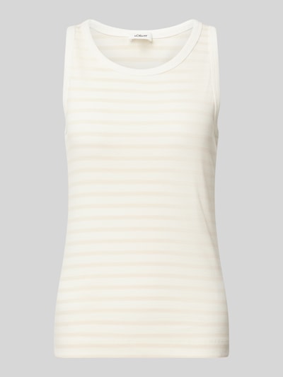 s.Oliver RED LABEL Regular Fit Tank Top aus Baumwoll-Mix Beige 2