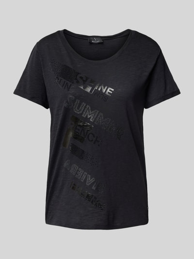 monari T-shirt met statementprint Zwart - 2