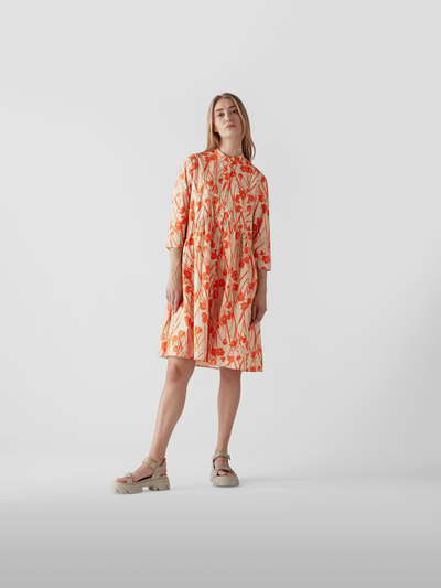 Lu Li Lina Blusenkleid im Oversized-Look Orange 1