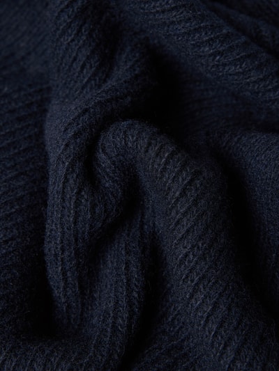 Manuel Ritz Wollen sjaal met kasjmier Marineblauw - 2