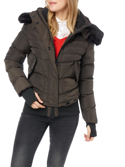 Wellensteyn Queens Steppjacke mit abnehmbarer Kapuze Oliv 4