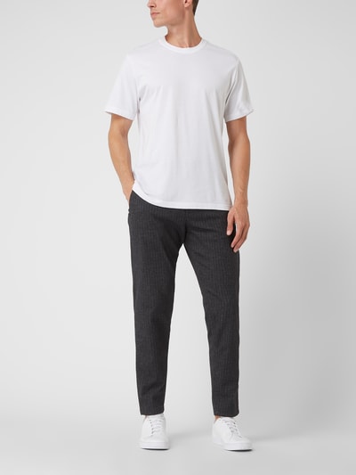 SELECTED HOMME Slim Tapered Fit Hose mit Stretch-Anteil Modell 'York' Mittelgrau 1