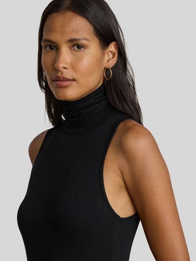 Lauren Ralph Lauren Nauwsluitende avondjurk met hoge kraag BLACK - 3