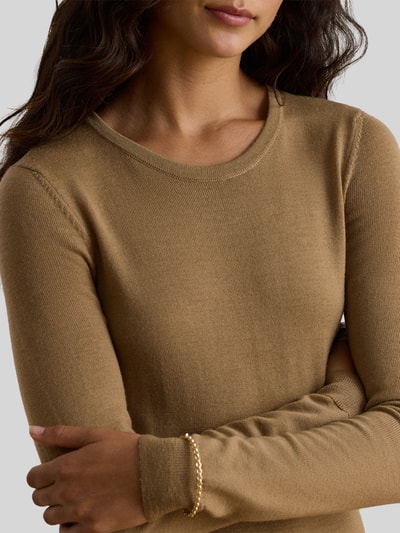 Lauren Ralph Lauren A-lijn vrijetijdsjurk van pure wol model 'VORLEY' Camel - 5