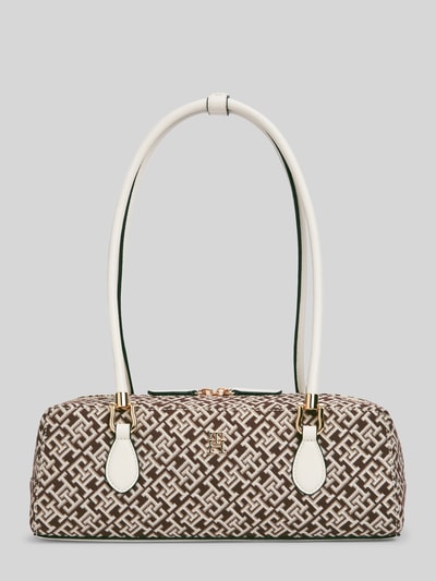 Tommy Hilfiger Henkeltasche mit Logo-Muster Modell 'TH GRACE SHOULDER BAG' Bordeaux 2