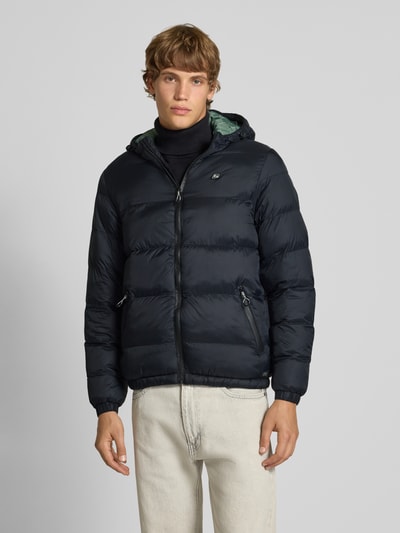 Blend Gewatteerd jack met ritszakken Zwart - 4