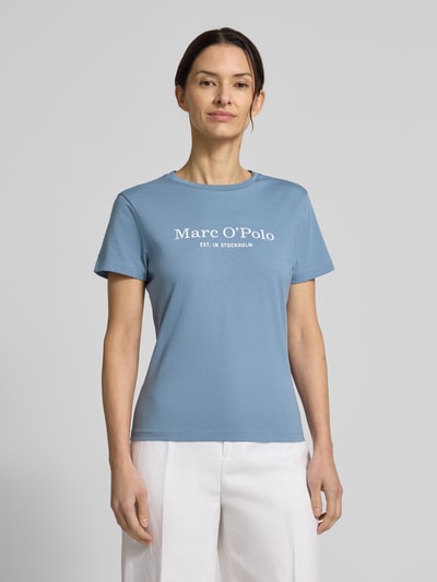 Marc O'Polo Regular Fit T-Shirt aus reiner Baumwolle Blau 4